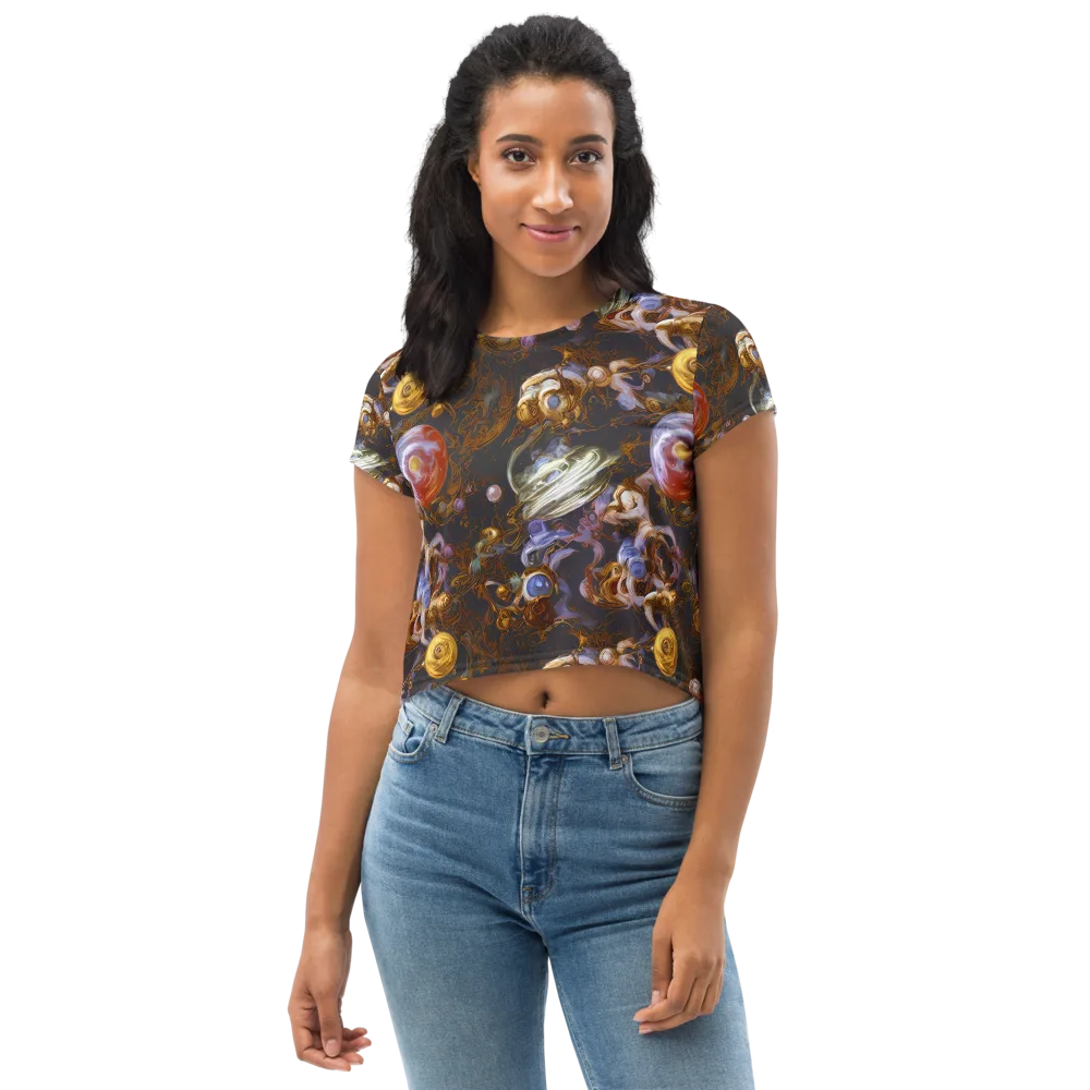 Bloemaert's Galaxy on Crop Tee — Front