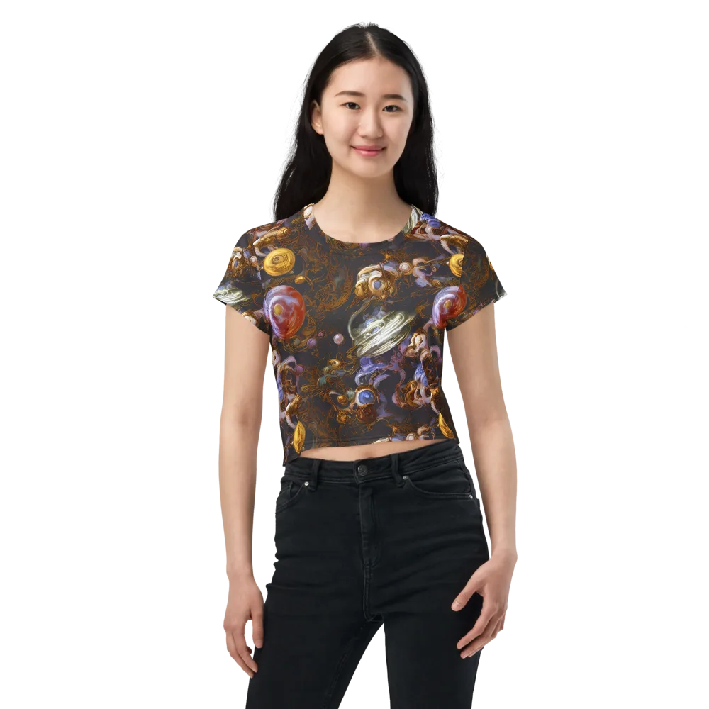 Bloemaert's Galaxy on Crop Tee — Front