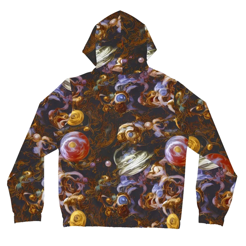 Bloemaert's Galaxy on Women's Full-Zip Hoodie — Back