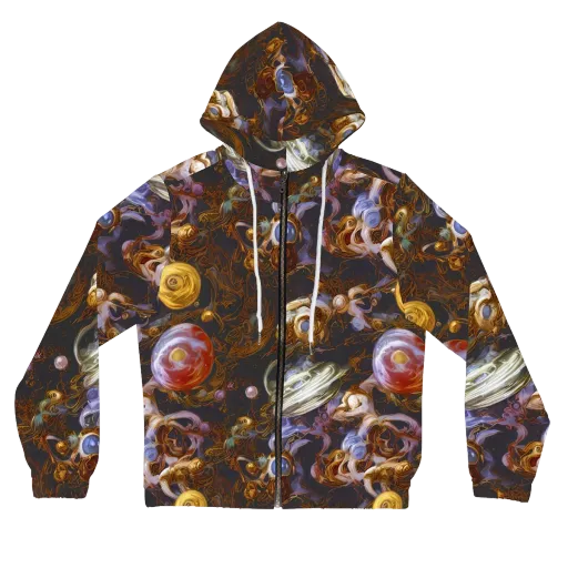 Bloemaert's Galaxy on a Women's Full-Zip Hoodie