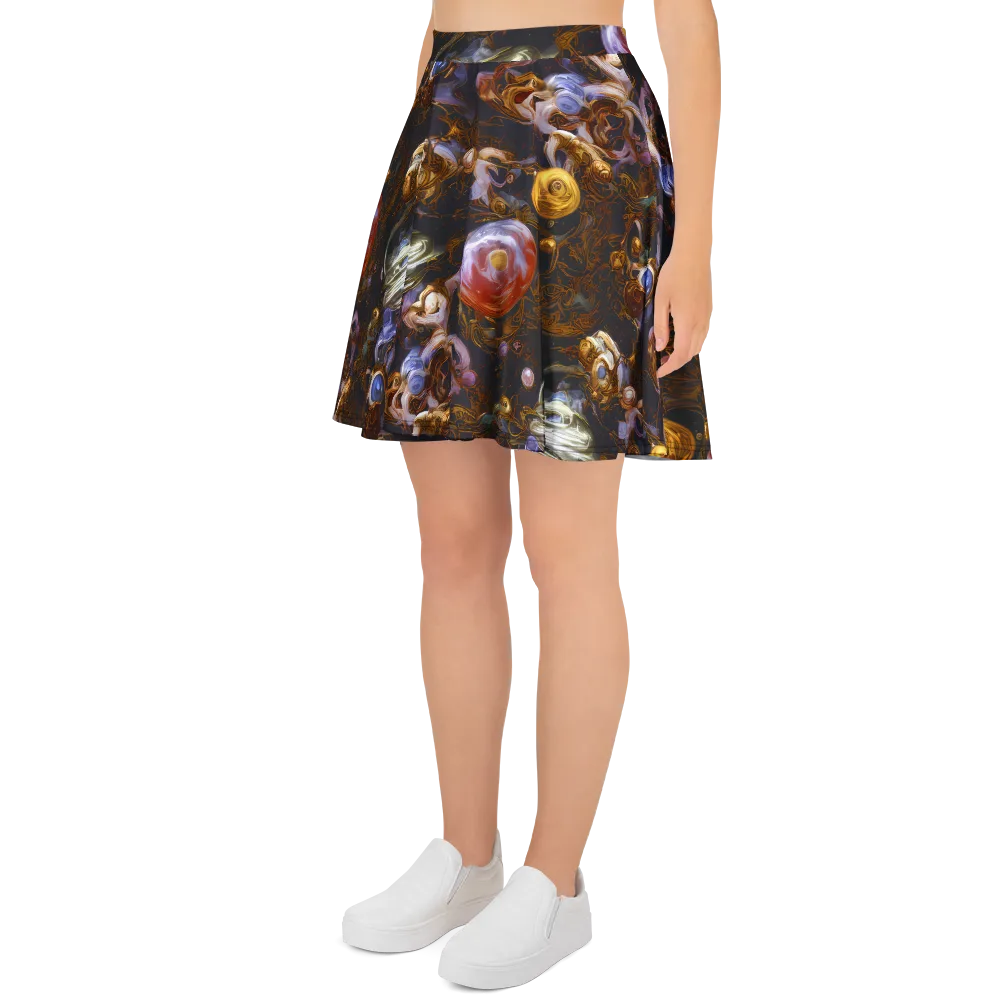 Bloemaert's Galaxy on Skater Skirt — Left