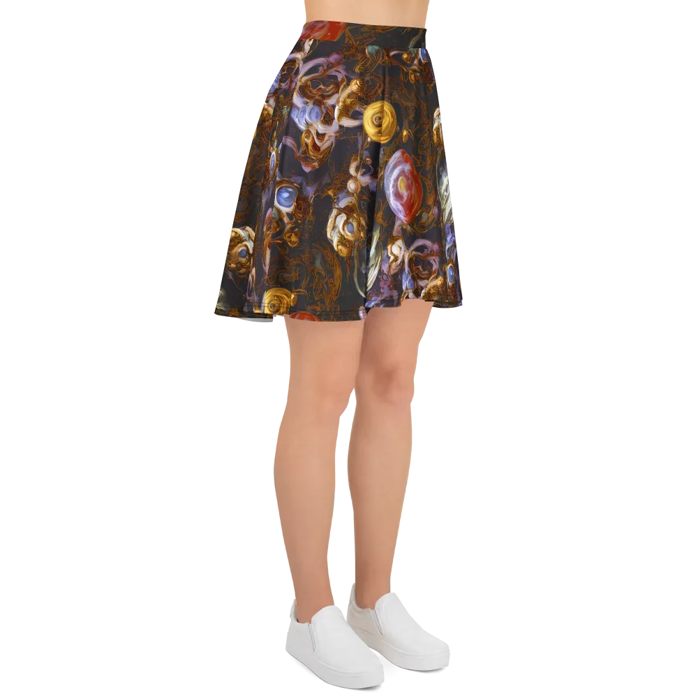 Bloemaert's Galaxy on Skater Skirt — Right