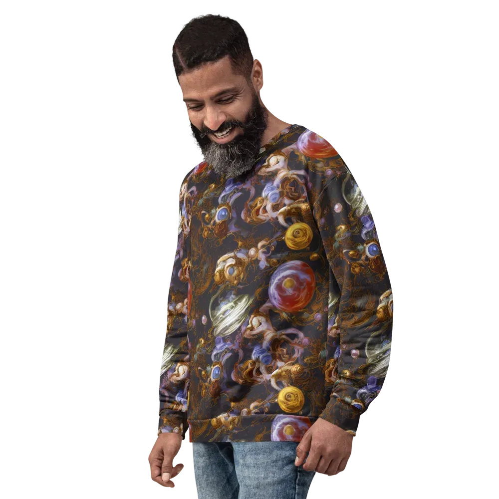 Bloemaert's Galaxy on Sweatshirt — Left Front