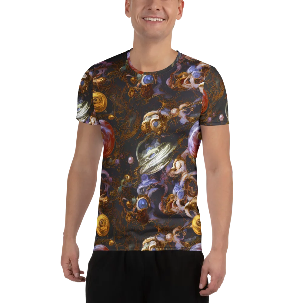 Bloemaert's Galaxy on Men's Athletic T-Shirt — Front