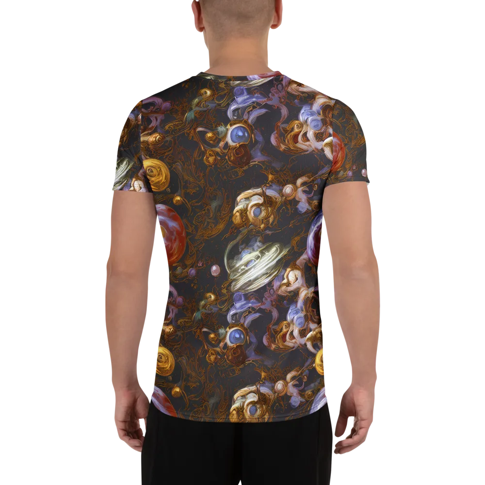 Bloemaert's Galaxy on Men's Athletic T-Shirt — Back