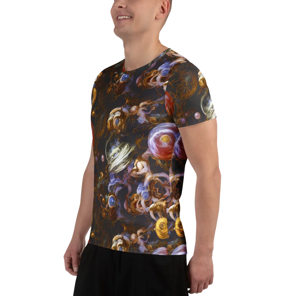 Bloemaert's Galaxy on Men's Athletic T-Shirt — Left