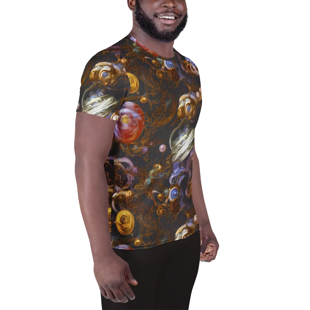 Bloemaert's Galaxy on Men's Athletic T-Shirt — Right