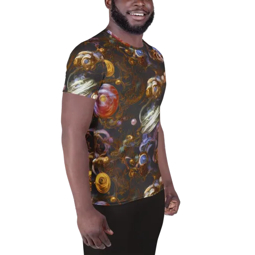 Bloemaert's Galaxy on a Men's Athletic T-Shirt