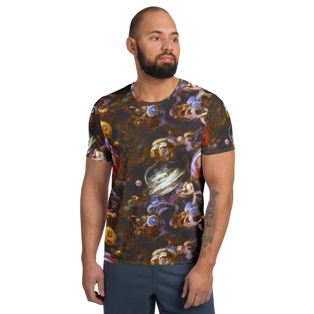 Bloemaert's Galaxy on Men's Athletic T-Shirt — Front