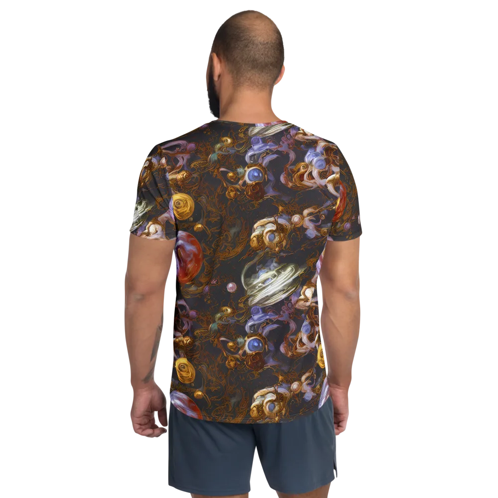 Bloemaert's Galaxy on Men's Athletic T-Shirt — Back
