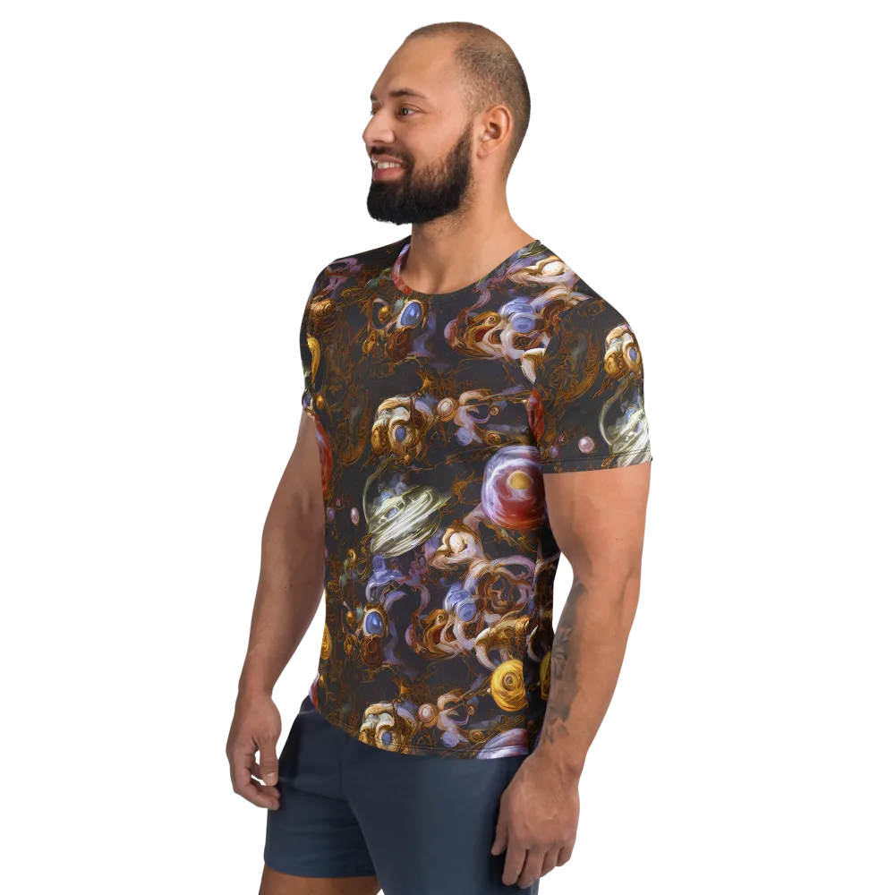 Bloemaert's Galaxy on Men's Athletic T-Shirt — Left