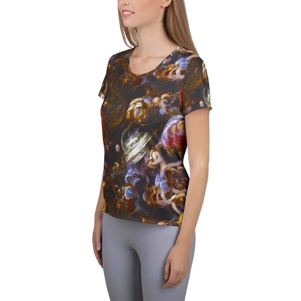 Bloemaert's Galaxy on Women's Athletic T-Shirt — Left