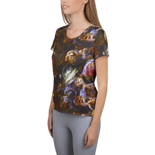 Bloemaert's Galaxy on a Women's Athletic T-Shirt
