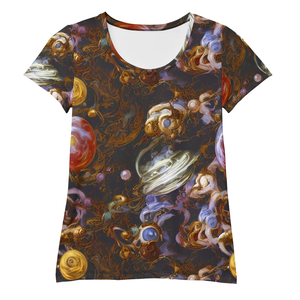 Bloemaert's Galaxy on Women's Athletic T-Shirt — Front
