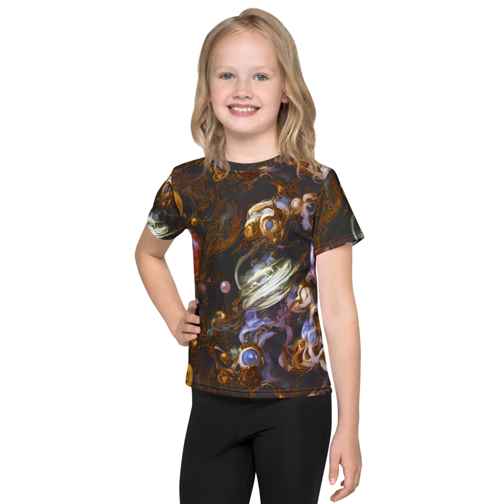 Bloemaert's Galaxy on Kids Crew Neck T-Shirt — Front