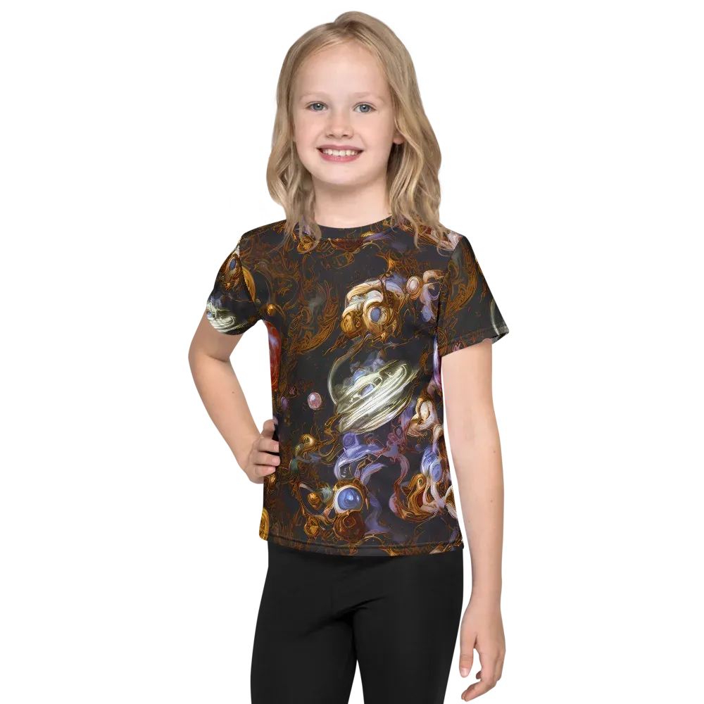 Bloemaert's Galaxy on Kids Crew Neck T-Shirt — Front