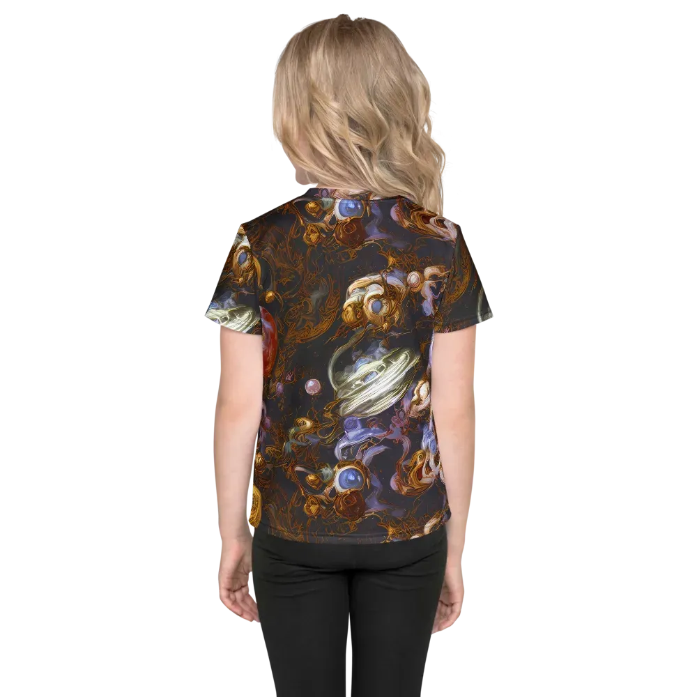 Bloemaert's Galaxy on Kids Crew Neck T-Shirt — Back