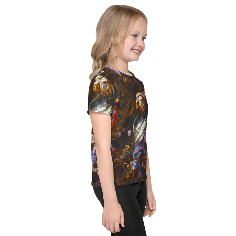 Bloemaert's Galaxy on Kids Crew Neck T-Shirt — Right