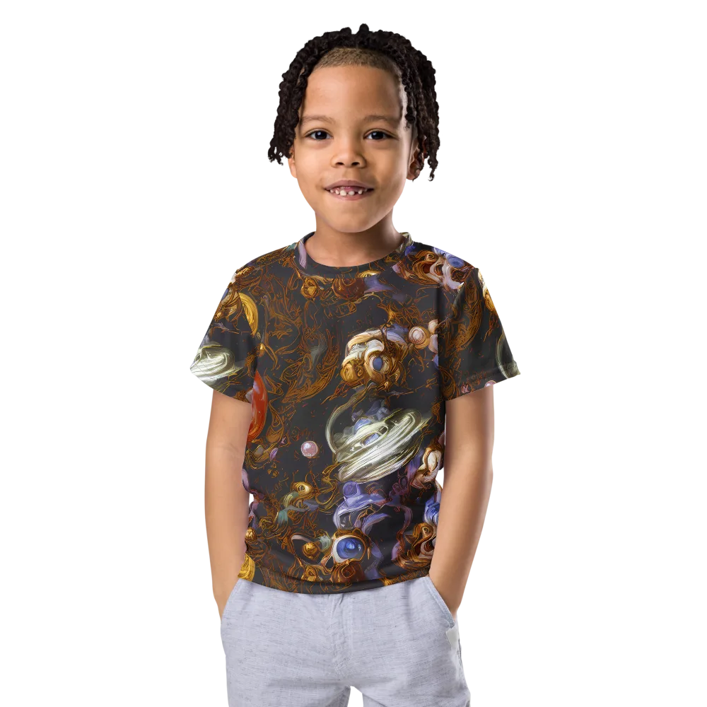 Bloemaert's Galaxy on Kids Crew Neck T-Shirt — Front