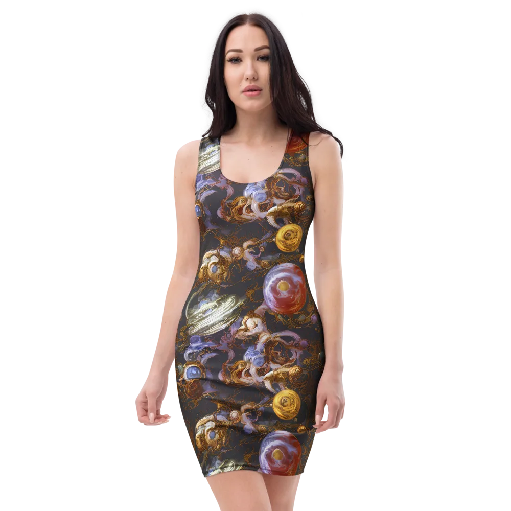 Bloemaert's Galaxy on Bodycon Dress — Front
