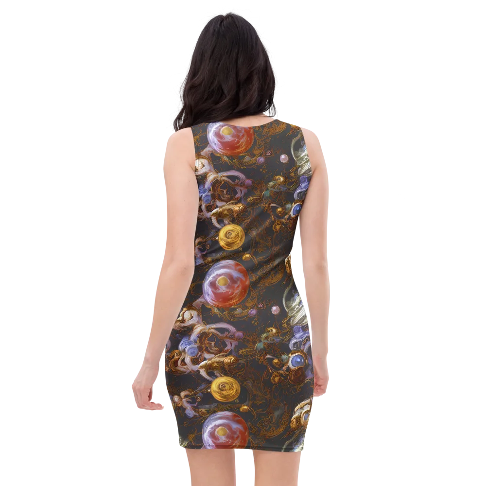 Bloemaert's Galaxy on Bodycon Dress — Back