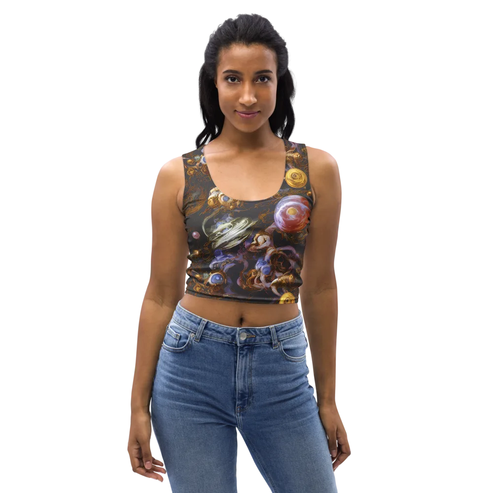 Bloemaert's Galaxy on Crop Top — Front