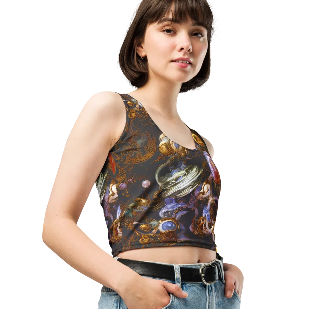 Bloemaert's Galaxy on Crop Top — Right Front