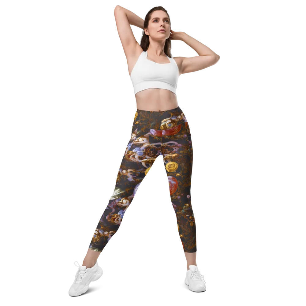 Bloemaert's Galaxy on Leggings with Pockets — Front