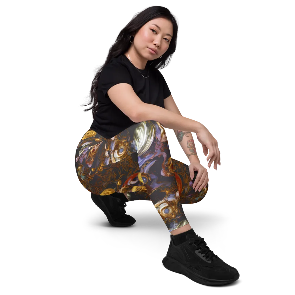 Bloemaert's Galaxy on Leggings with Pockets — Right Front