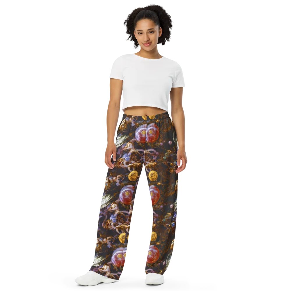 Bloemaert's Galaxy on Wide-Leg Pants — Front