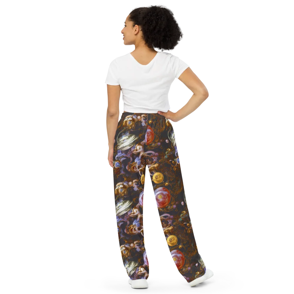 Bloemaert's Galaxy on Wide-Leg Pants — Back