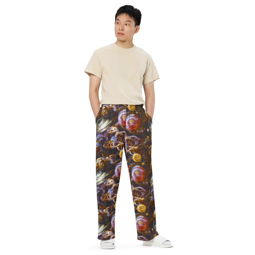 Bloemaert's Galaxy on Wide-Leg Pants — Front
