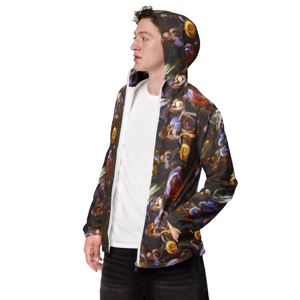 Bloemaert's Galaxy on Men's Windbreaker — Left Front