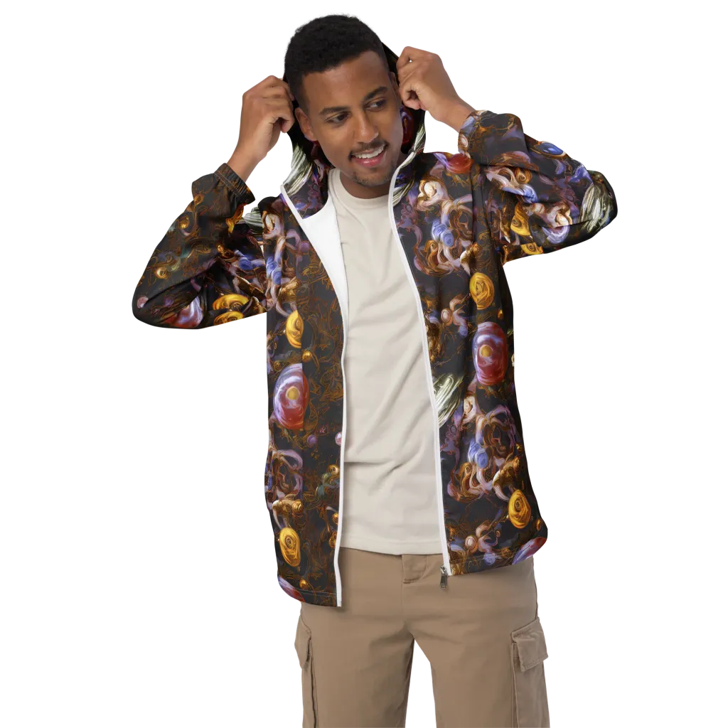 Bloemaert's Galaxy on Men's Windbreaker — Front
