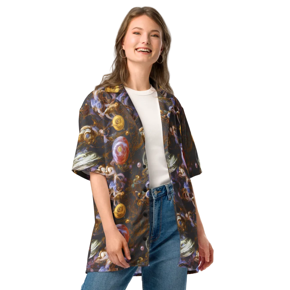 Bloemaert's Galaxy on Button Shirt — Front
