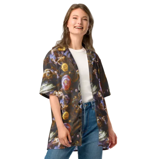 Bloemaert's Galaxy on a Button Shirt