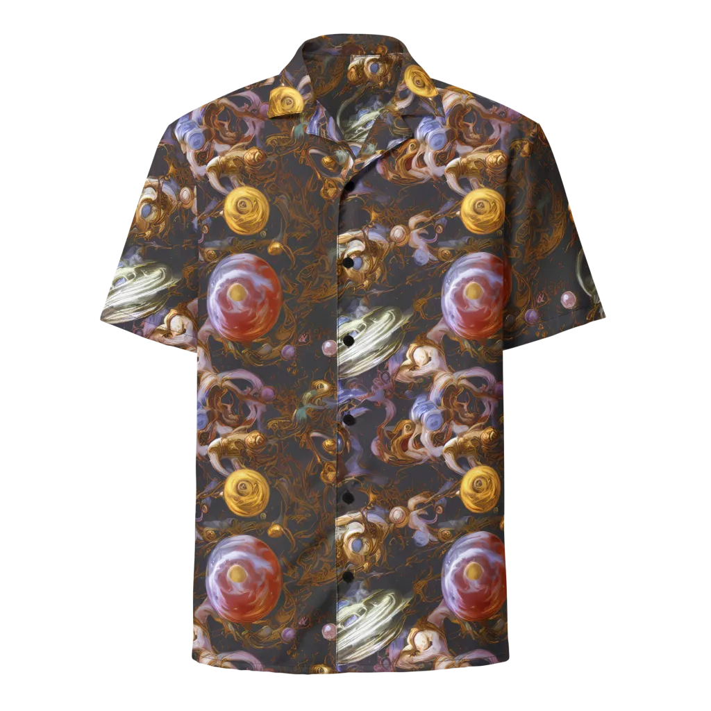Bloemaert's Galaxy on Button Shirt — Front