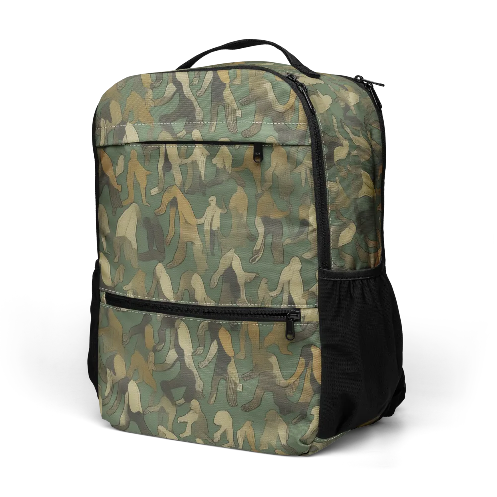 Moss Figures on Utility Backpack — Left Front