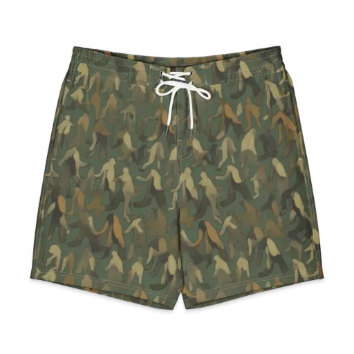 Moss Figures on a Men's Board Shorts
