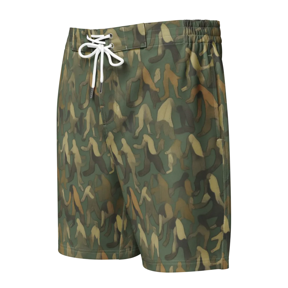 Moss Figures on Men's Board Shorts — Front