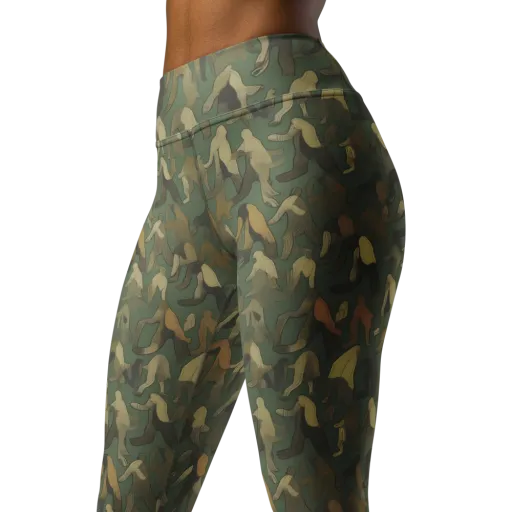 Moss Figures on a Yoga Leggings