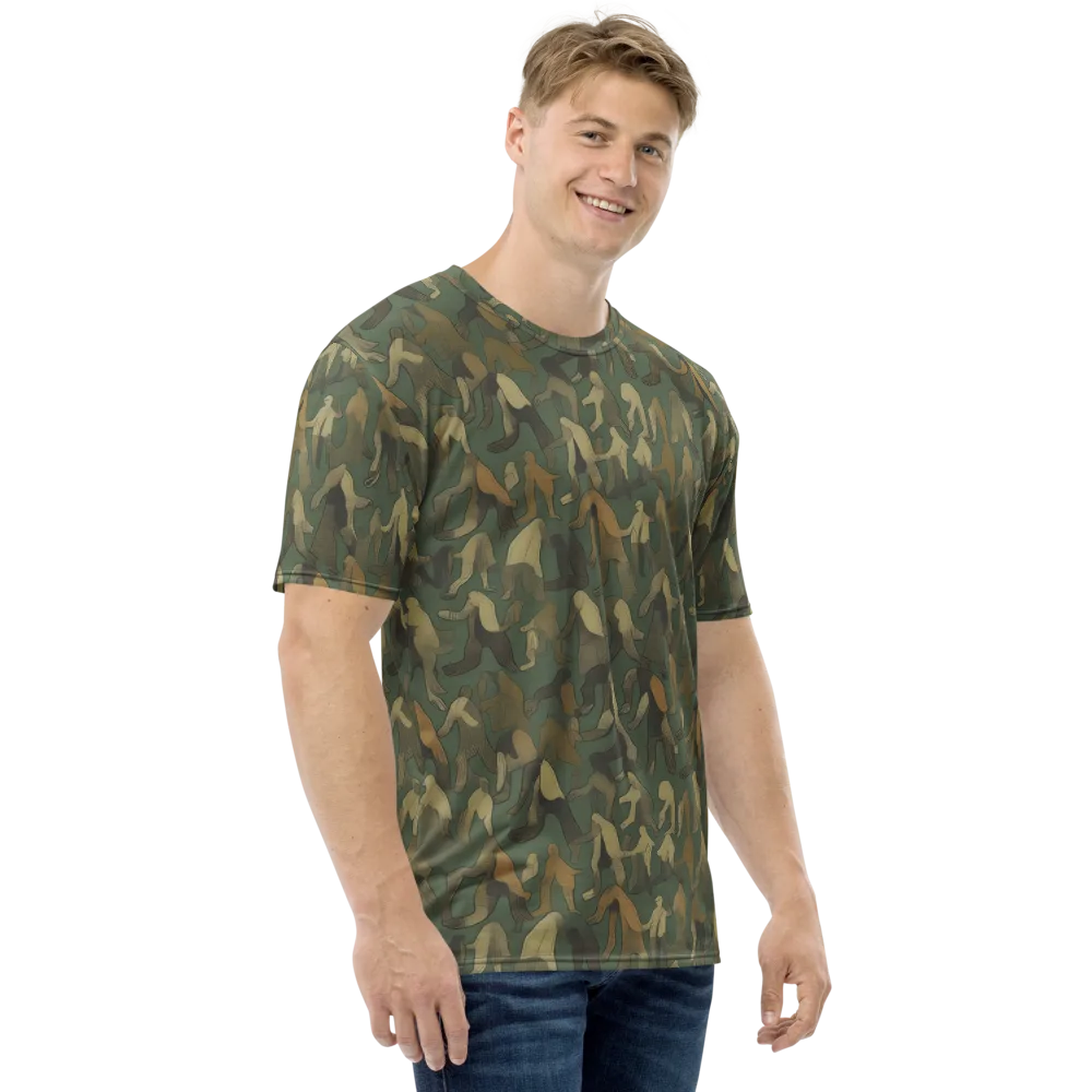 Moss Figures on Men's Crew Neck T-Shirt — Right
