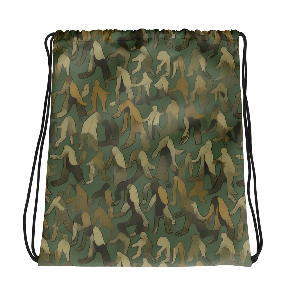 Moss Figures on Drawstring Bag — Photo