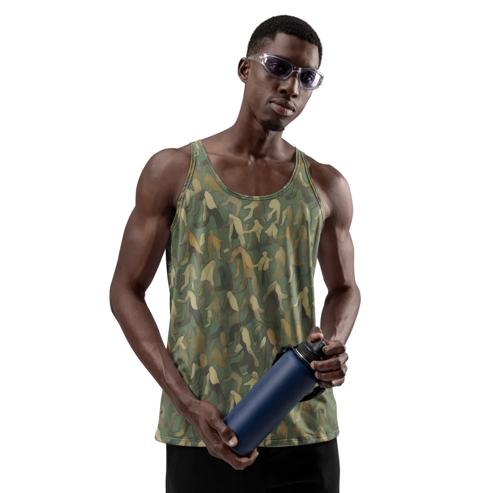 Moss Figures on Men's Tank Top — Front