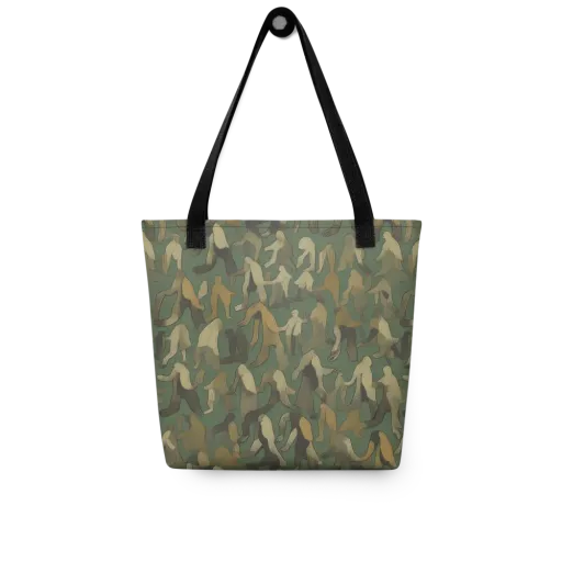 Moss Figures on a Tote Bag