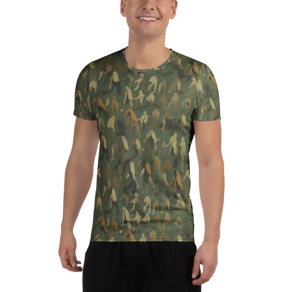 Moss Figures on Men's Athletic T-Shirt — Front