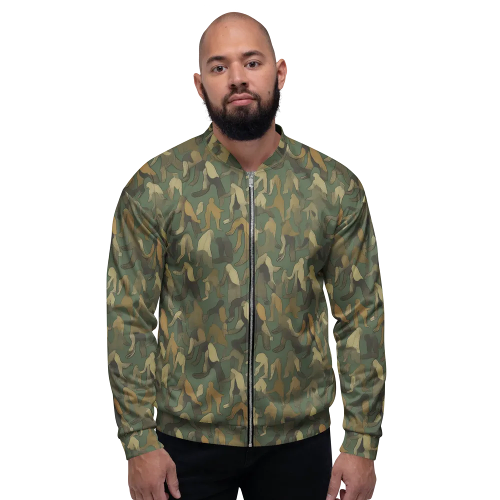 Moss Figures on Bomber Jacket — Front