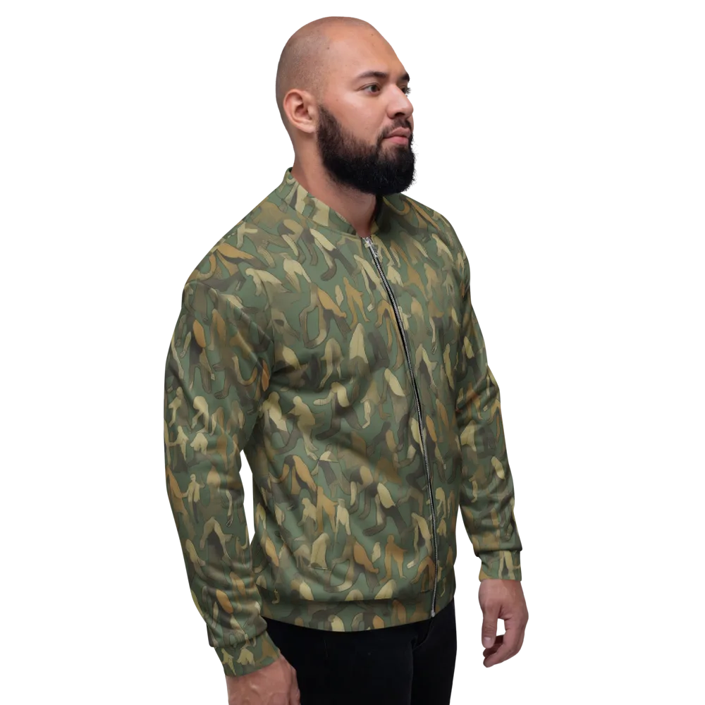 Moss Figures on Bomber Jacket — Right