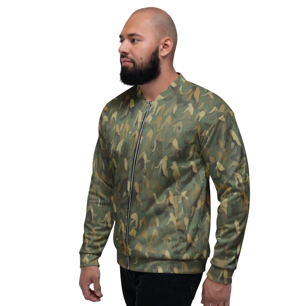 Moss Figures on Bomber Jacket — Left