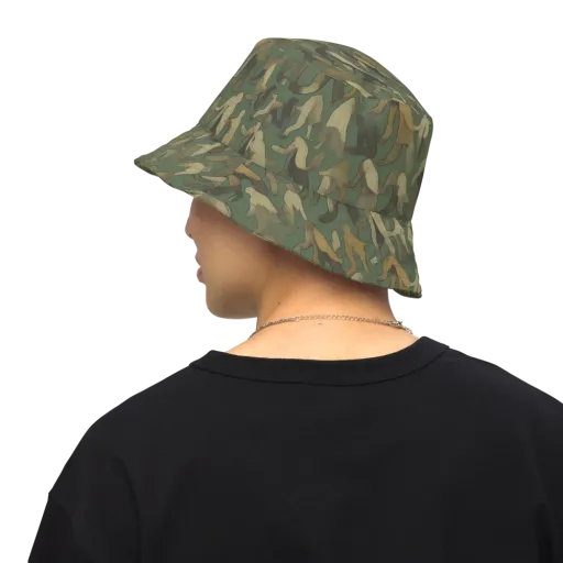 Moss Figures on a Reversible Bucket Hat